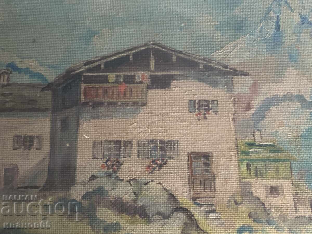 Παράδοση Ελαιογραφία ορεινού τοπίου