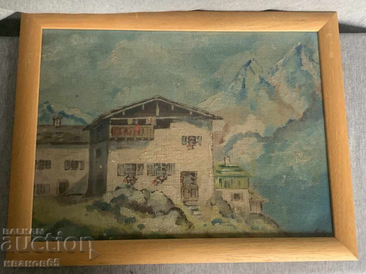 Ελαιογραφία ορεινού τοπίου