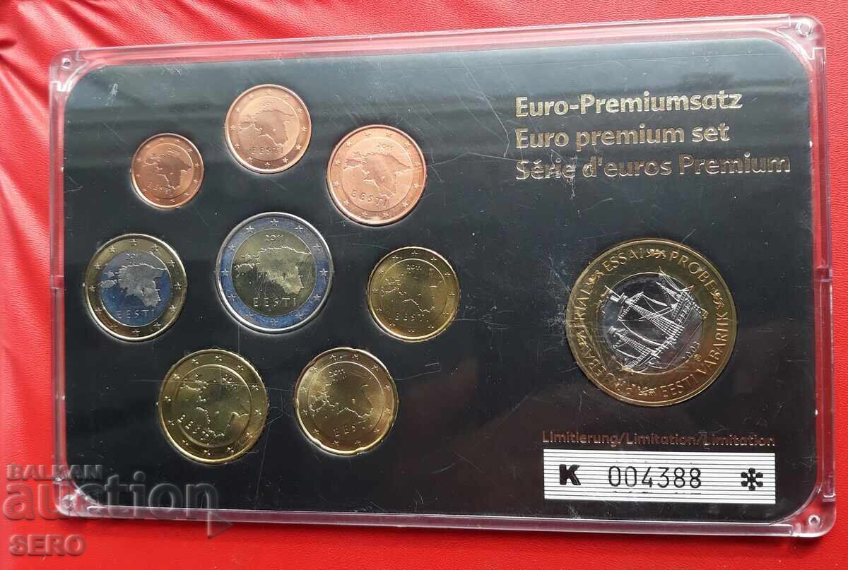 Εσθονία - ΣΕΤ 2011 από 8 Ευρώνομισματα +1 ευρώ 2003 - Δοκιμαστικό