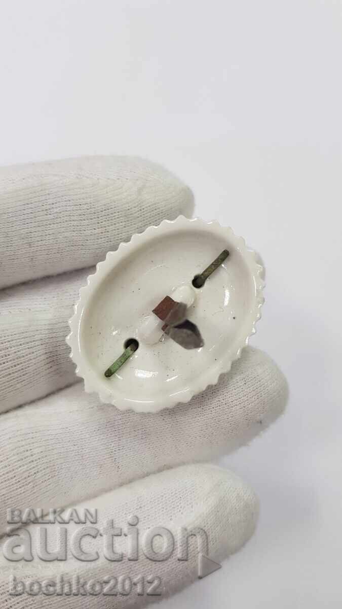 Ранна Българска Царска Офицерска Кокарда - цар Борис III - 6