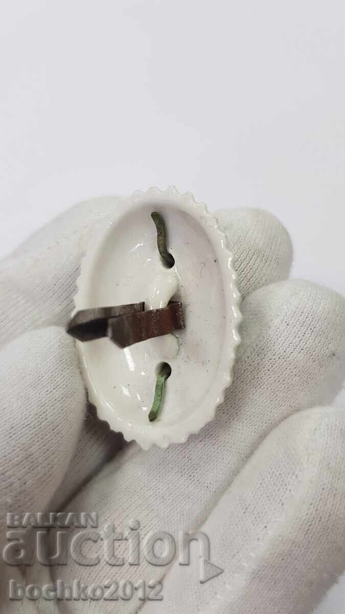 Ранна Българска Царска Офицерска Кокарда - цар Борис III - 7