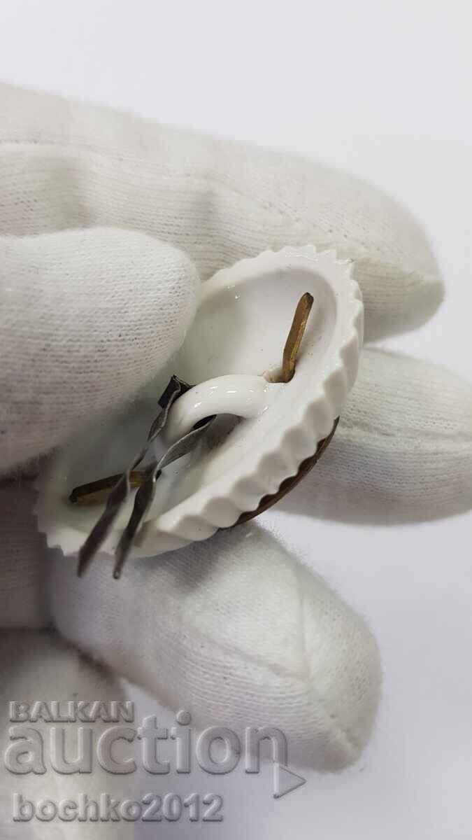 Ранна Българска Царска Офицерска Кокарда - цар Борис III - 5