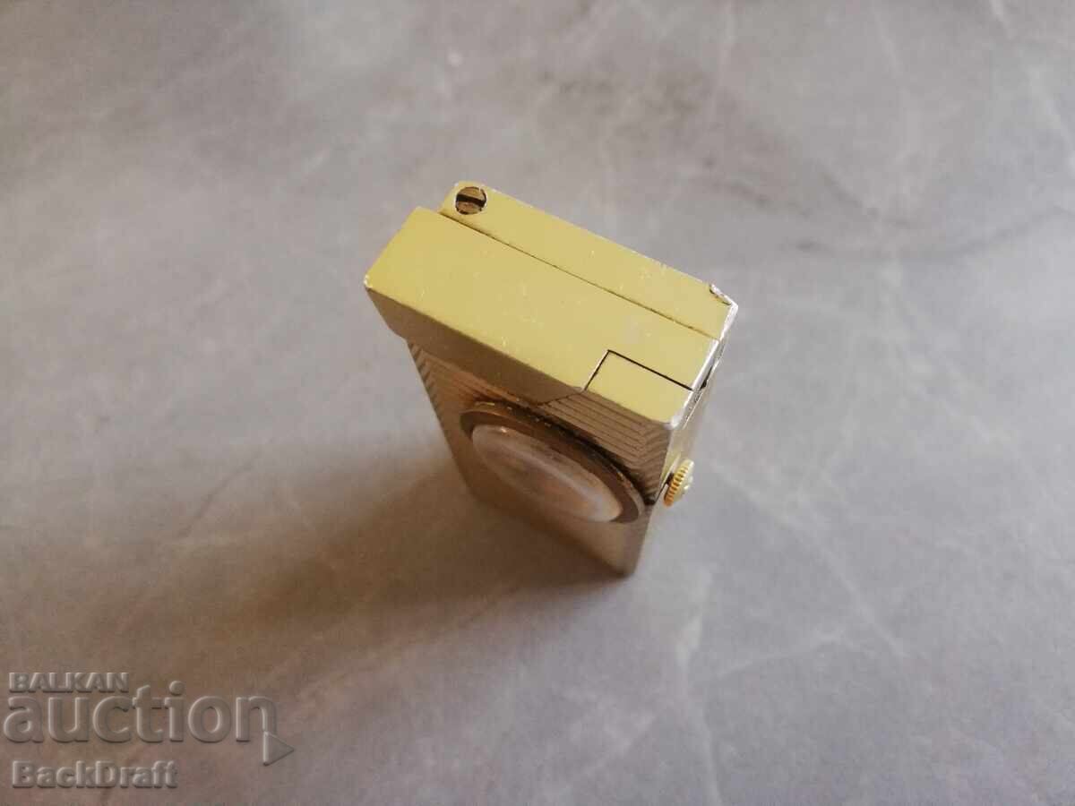 Auction  Rivo Swiss Petrol Lighter with Watch
