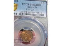 1 Σεντ 1901 MS64RB