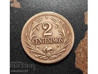 Monedă Uruguay 2 centésimos, 1947
