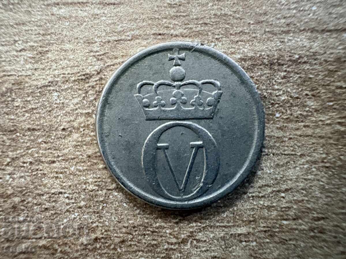 Norvegia - 10 øre (1963) cu preț € 0.10 | 0.20 BGN