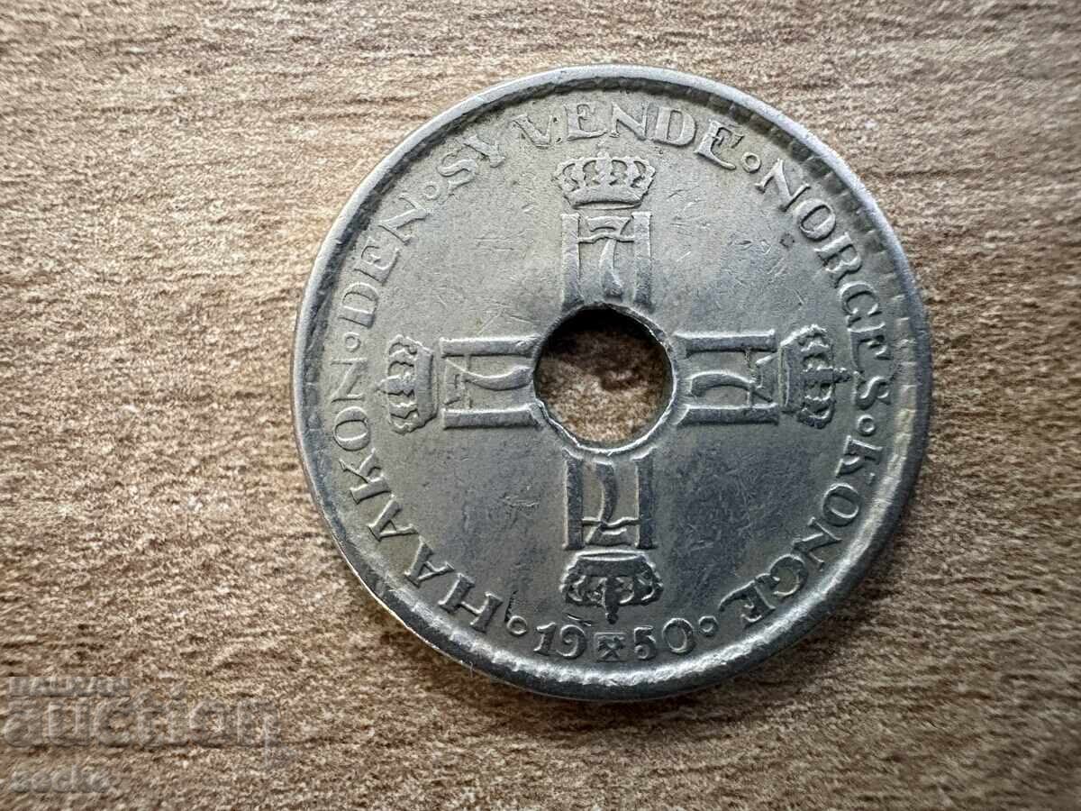 Norvegia - 1 coroană (1950) cu preț € 0.55 | 1.08 BGN Norvegia - 1 coroană (1950) cu preț € 0.55 | 1.08 BGN