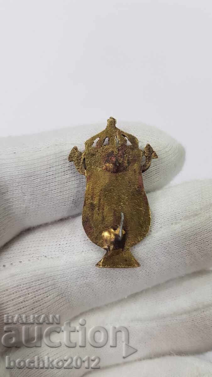 Livrarea Rară cocardă regală bulgărească, semn, insignă, monogramă?