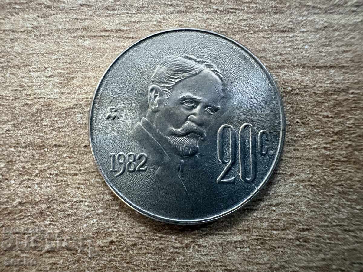 Mexico - 20 Centavos (1982)