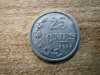 Luxembourg - 25 Centimes (1954)