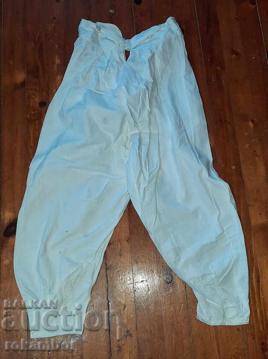 Δημοπρασία Εθνογραφικά γυναικεία εσώρουχα, βαμβακερά από προίκα