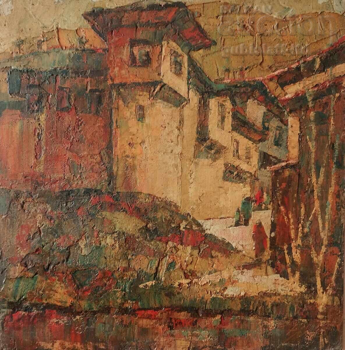 Livrarea Tablou "Konacurile Agușevi", pictor Petăr Nikolov (1928-2020)