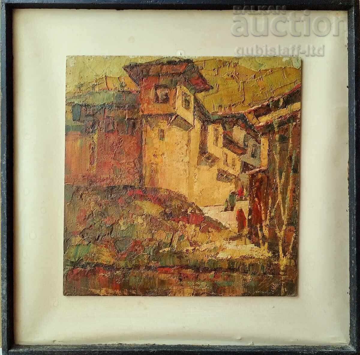 Tablou "Konacurile Agușevi", pictor Petăr Nikolov (1928-2020)