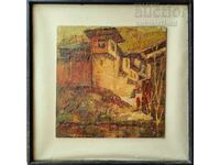 Painting "Agushevi Konatsi", artist Petar Nikolov (1928-2020)