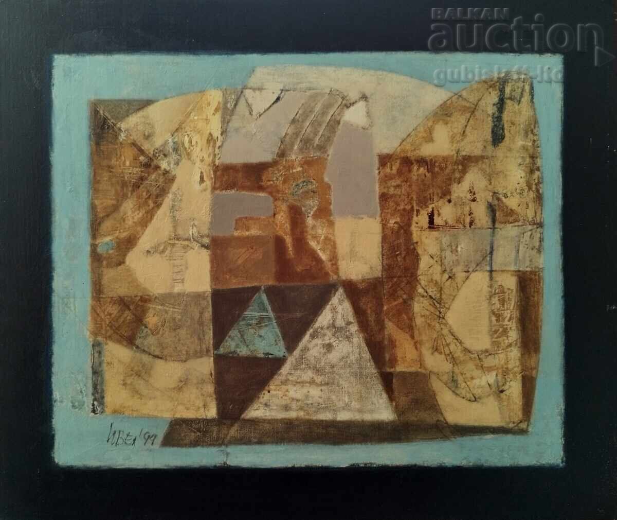 Ζωγραφική "Fragment", τέχνη. Ivan Velchev-Yovo, 1999