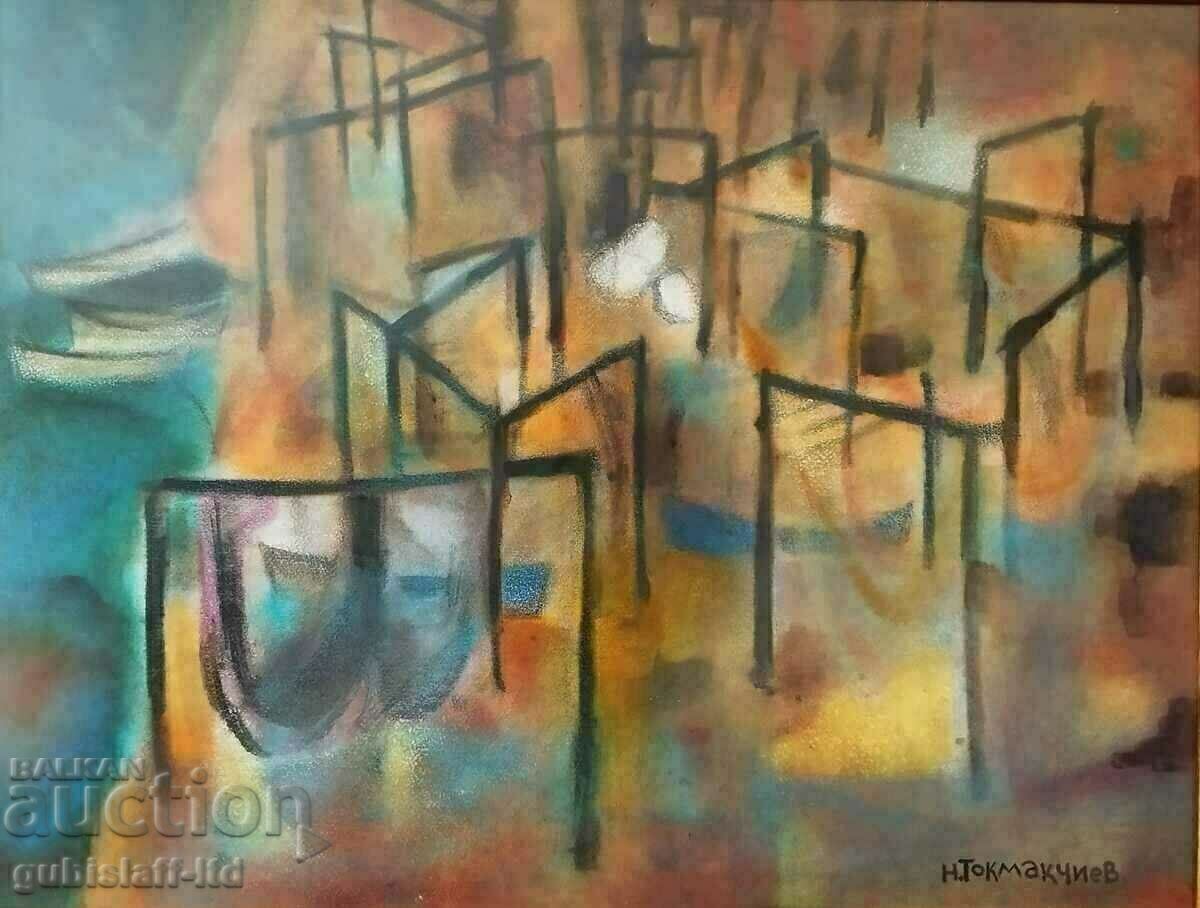 Εικόνα, "Η παράγκα του ψαρά", άρ. Nenko Tokmakchiev (1931-2014) με τιμή € 1150.00 | 2249.21 BGN