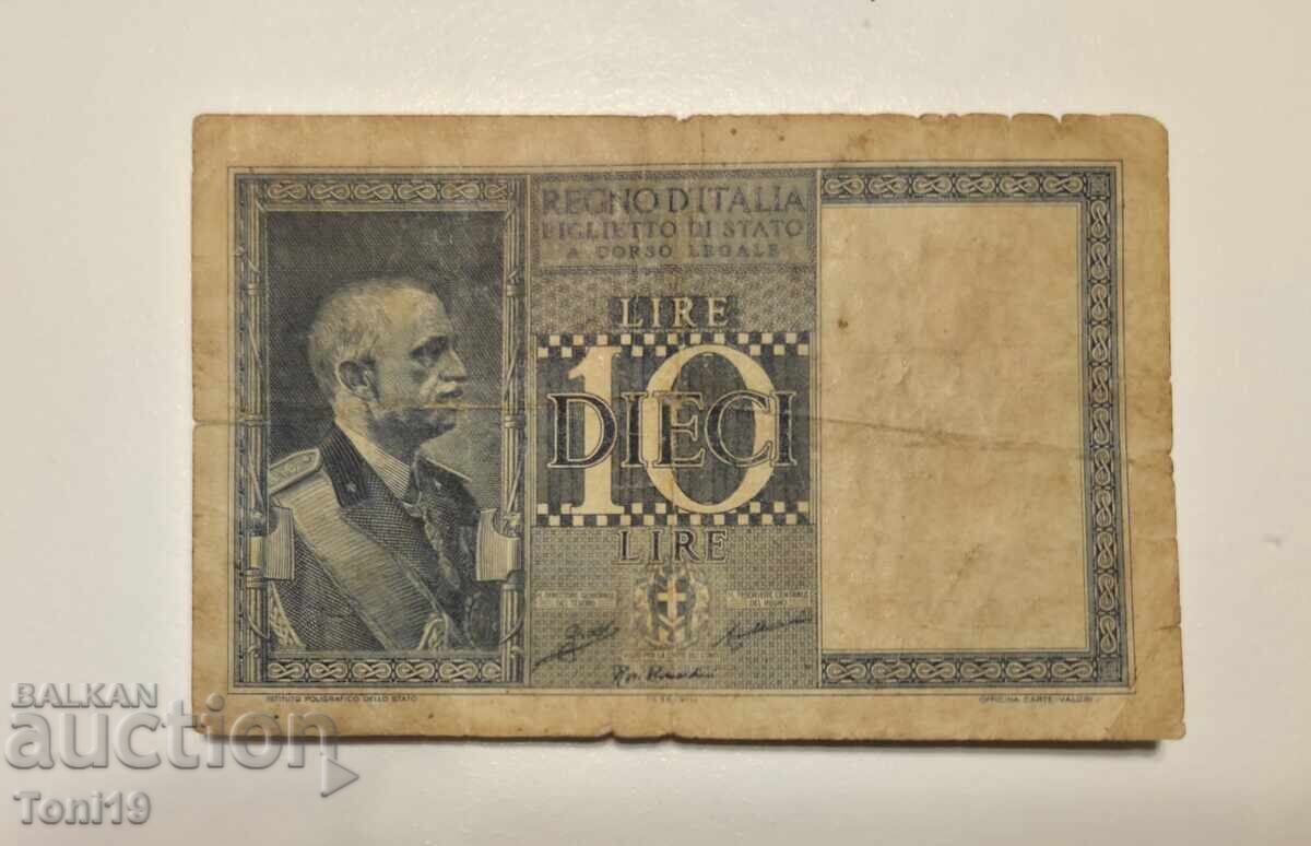 10 lire (Italia) Victor Emanuel al III-lea de Savoia