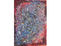 Abstract composition oil painting