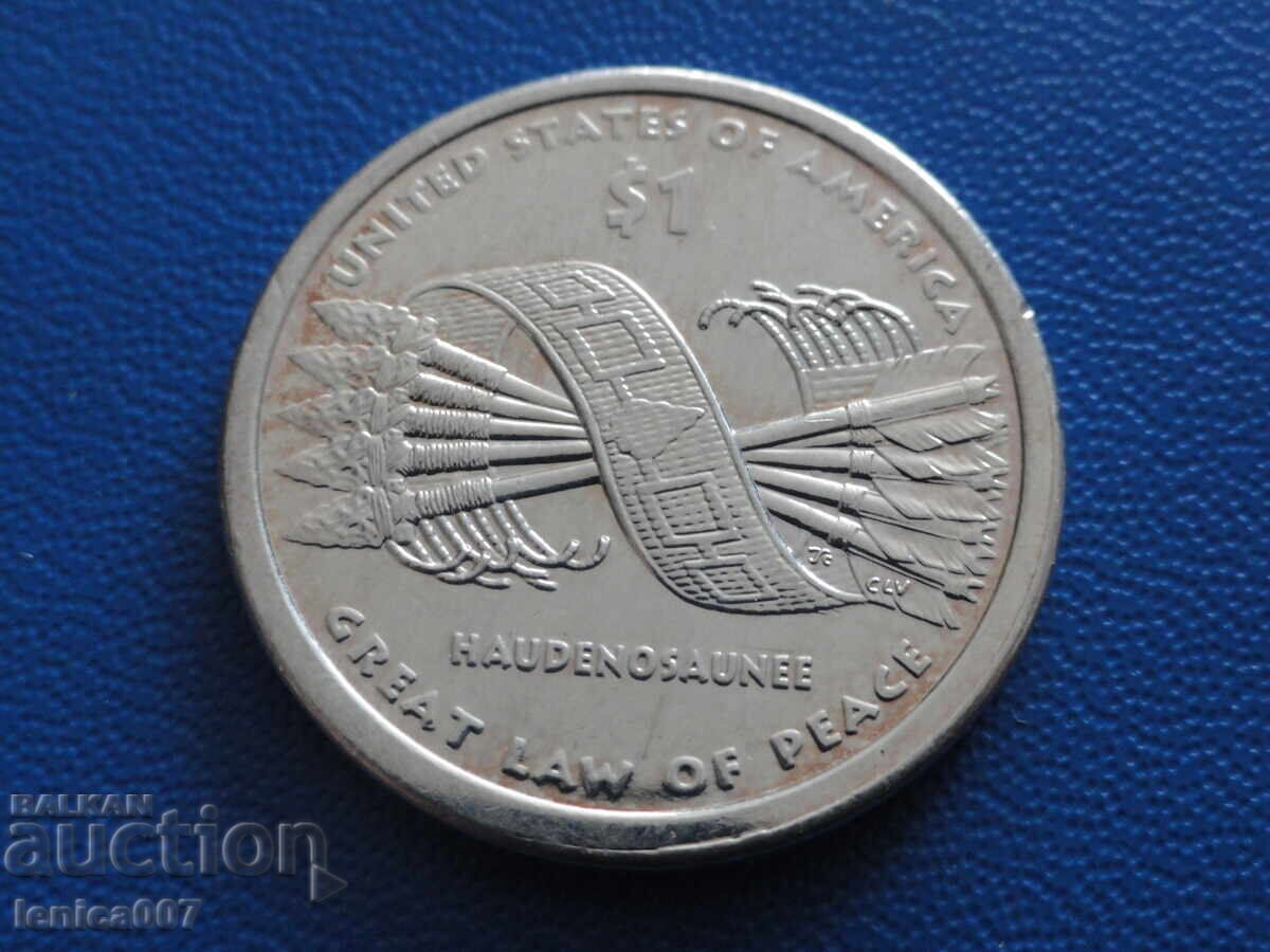 Delivery of USA 2010 - 1 Dollar "Great Law of Peace" (Silver-plated)