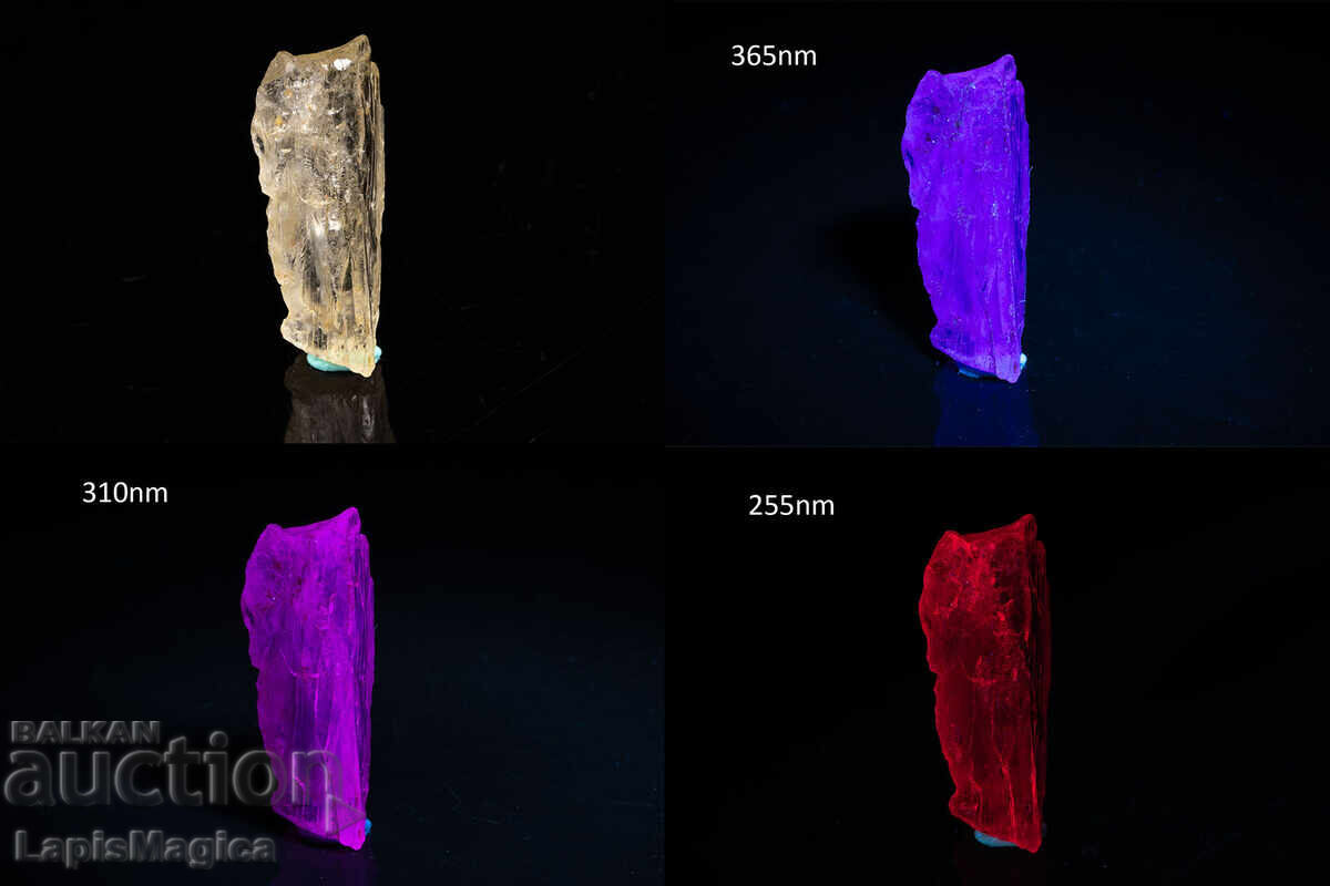 Φθορίζων κρύσταλλος σκαπολίτη 12.8ct