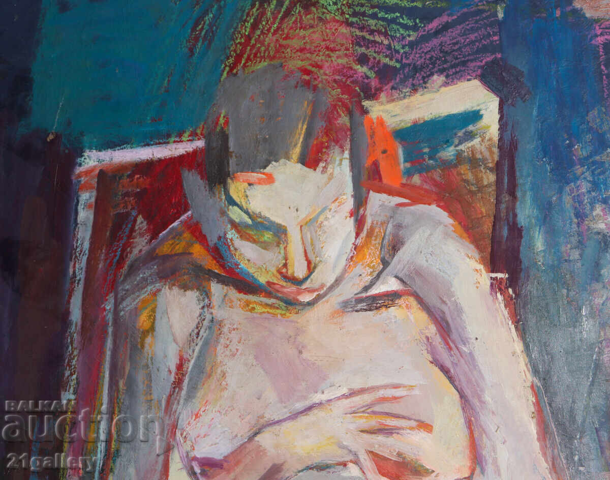 Livrarea Compoziție figurativă abstractă, uleiuri Livrarea Compoziție figurativă abstractă, uleiuri