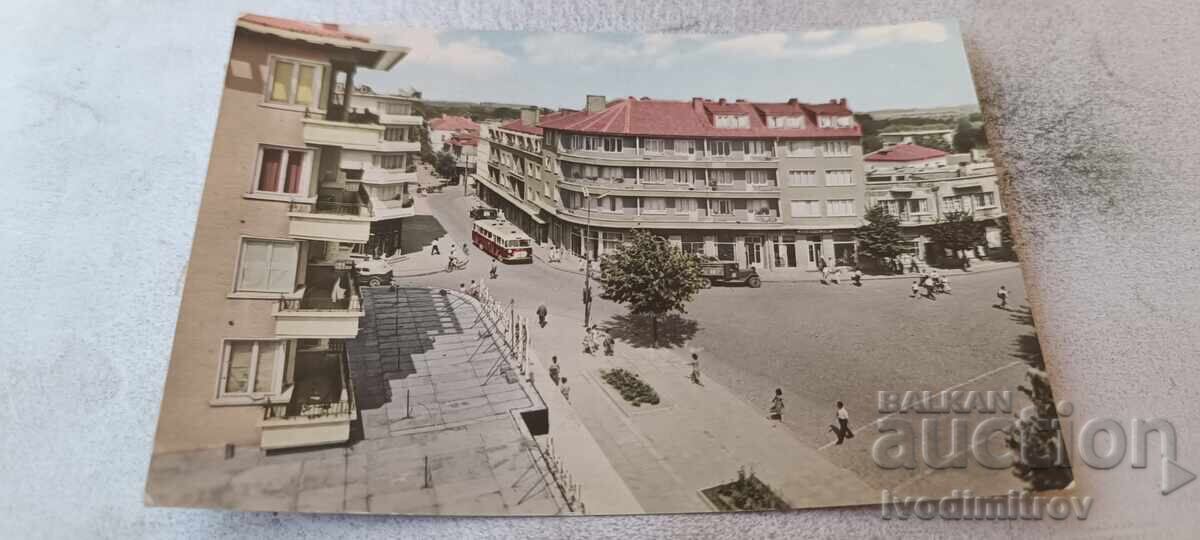 Carte poștală Piața Eliberării Yambol