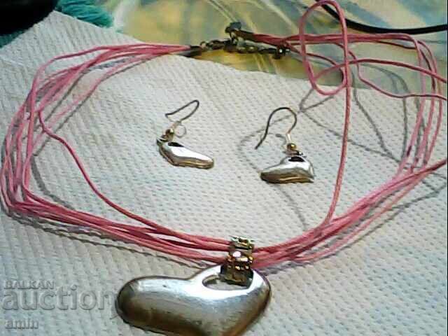 лот от медови гривни и колие сес обеци - 6