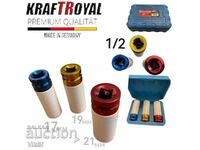 Chei tubulare de impact 3 bucăți 1/2″ F17 F19 F21 KrafTRoyal
