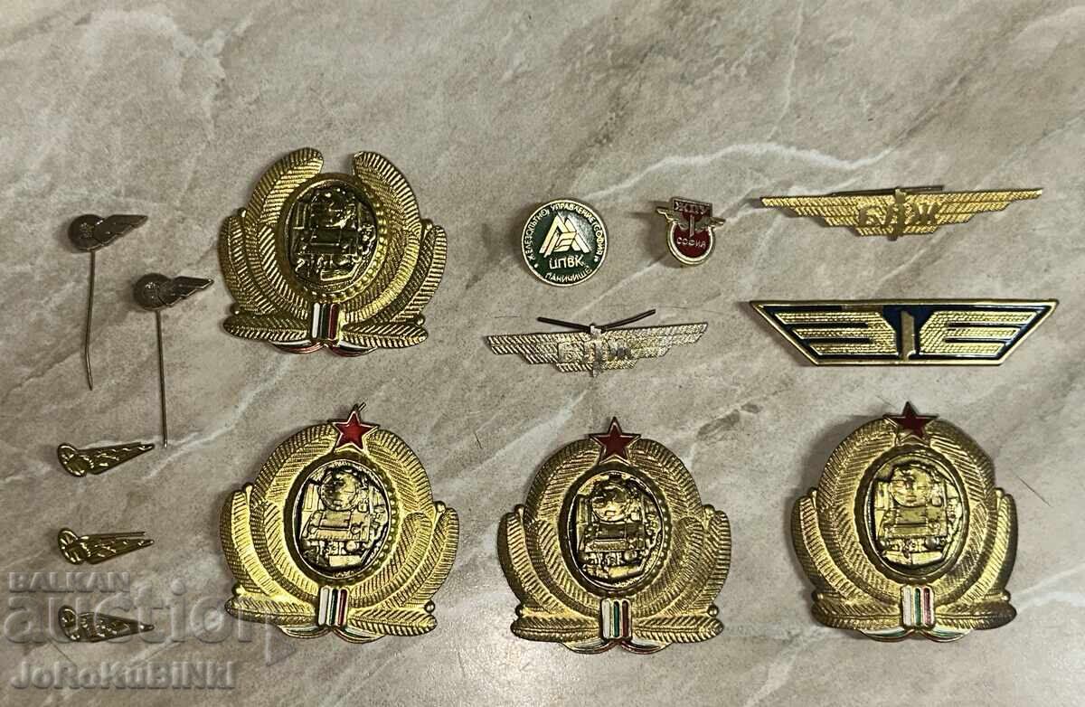 LOT Cockades and Badges BDZ—14 pieces