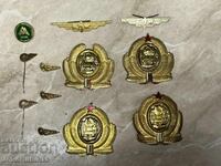 ЛОТ Кокарди и Значки БДЖ—-12 броя