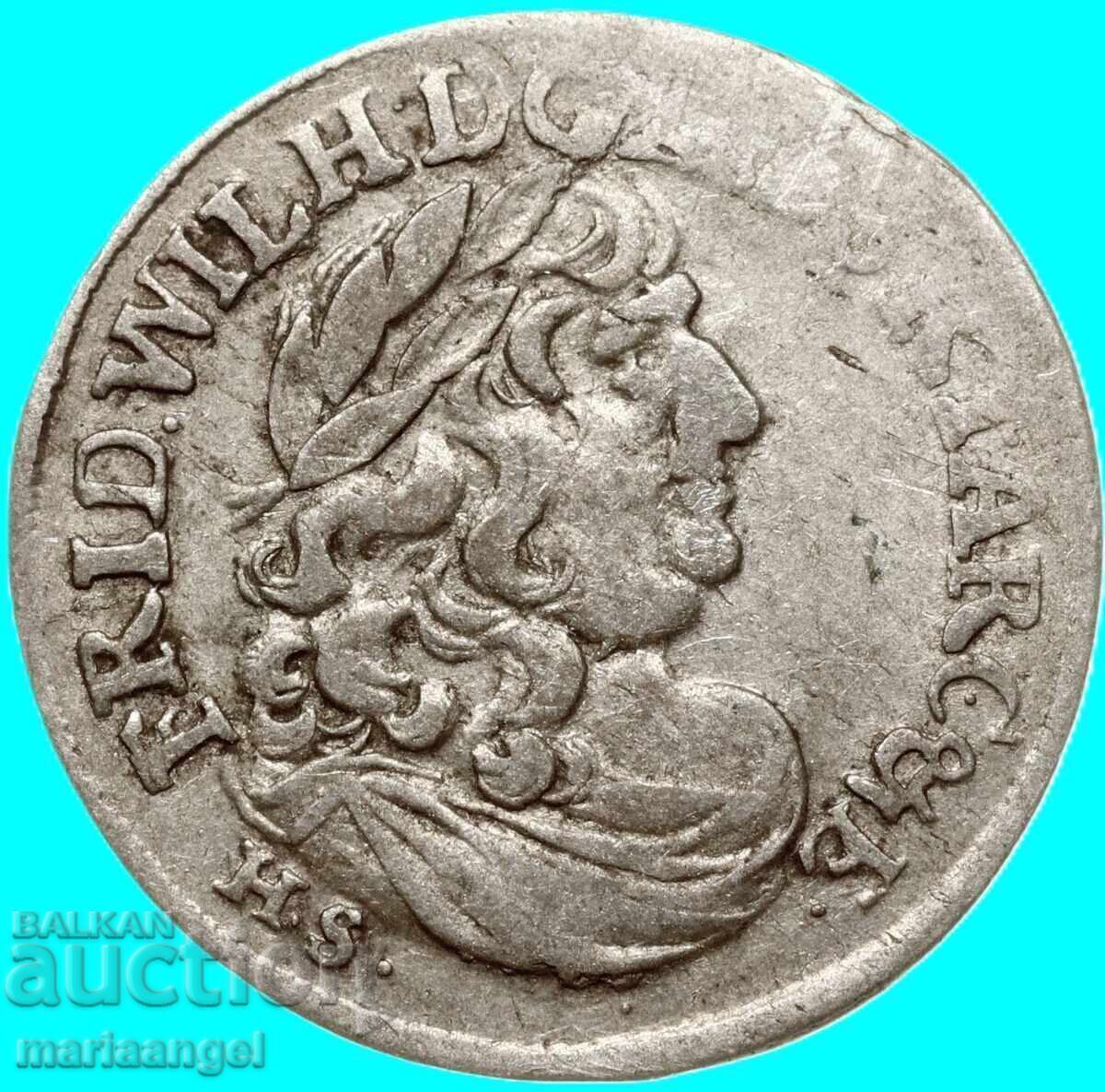 6 Groschen 1683 Germany Prussia Königsberg silver - 7
