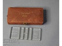 C.REIEHEPF WIEN Παλαιό γυαλί μικροσκοπίου με θήκη