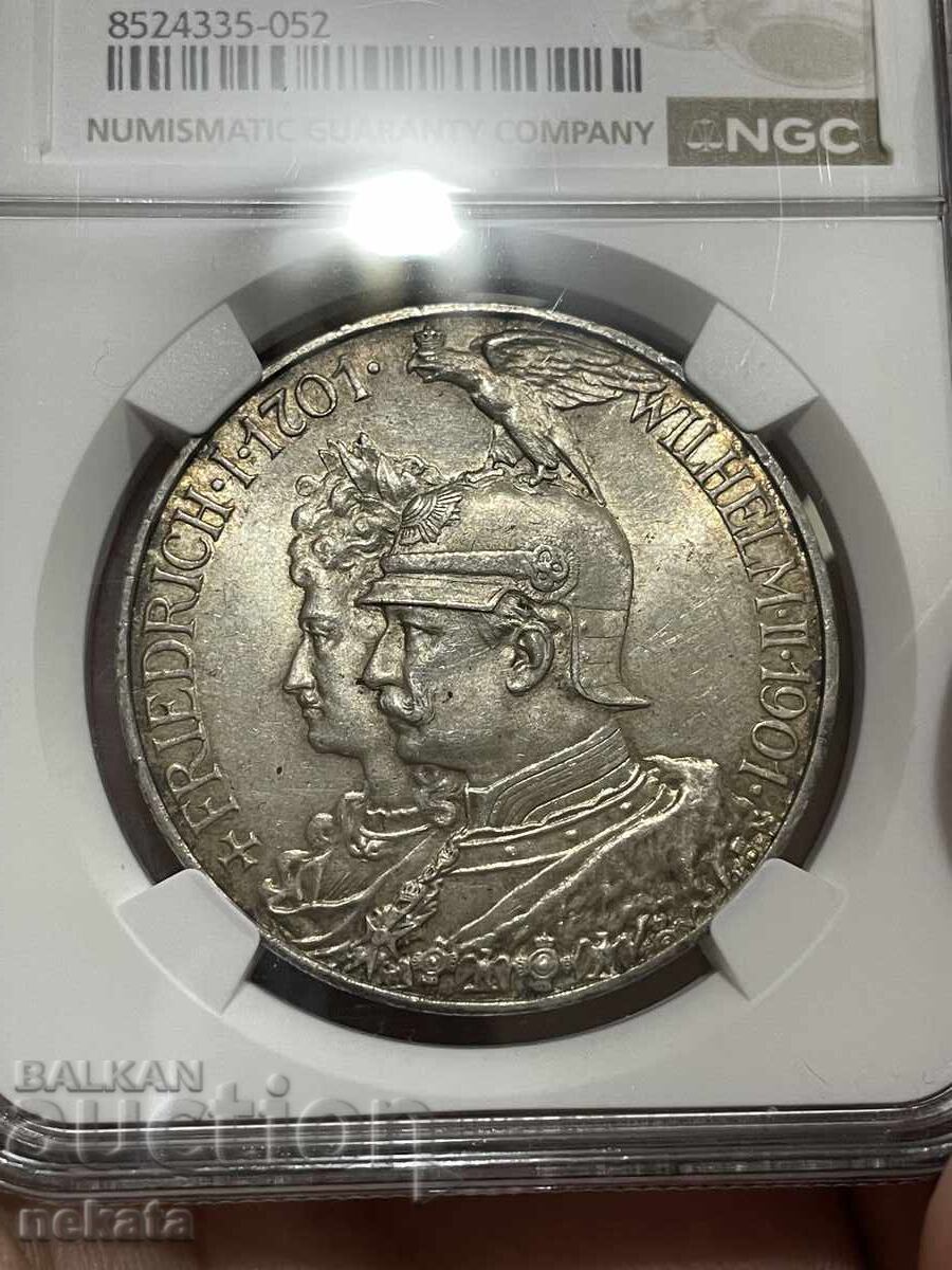 Licitație Imperiul German 5 mărci 1901 MS62 NGC