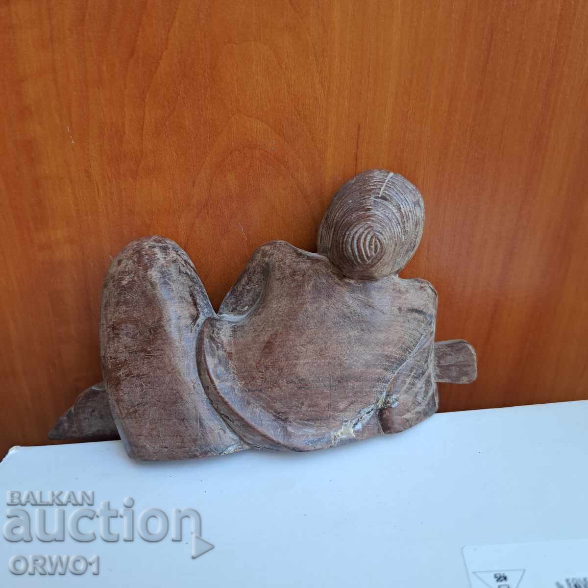 Old Asian wooden figure wood carving with price € 12.00 | 23.47 BGN