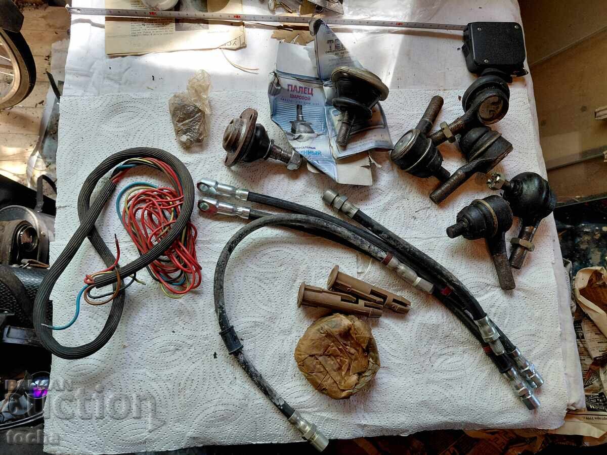 Lot de 6, piese vechi și noi, VAZ/Moskvitch și alte rusești