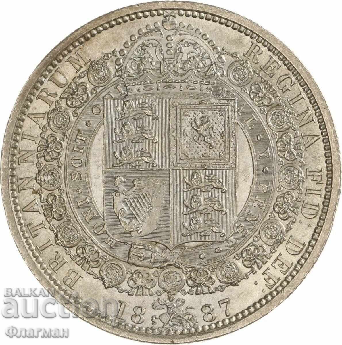 Marea Britanie 1/2 Coroană 1887 Victoria UNC cu preț € 380.00 | 743.22 BGN