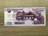 North Korea - 1000 Won (2008) UNC, specimen