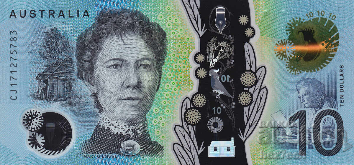 Licitație ❤️ ⭐ Australia 2017 10 dolari polimer UNC nou ⭐ ❤️