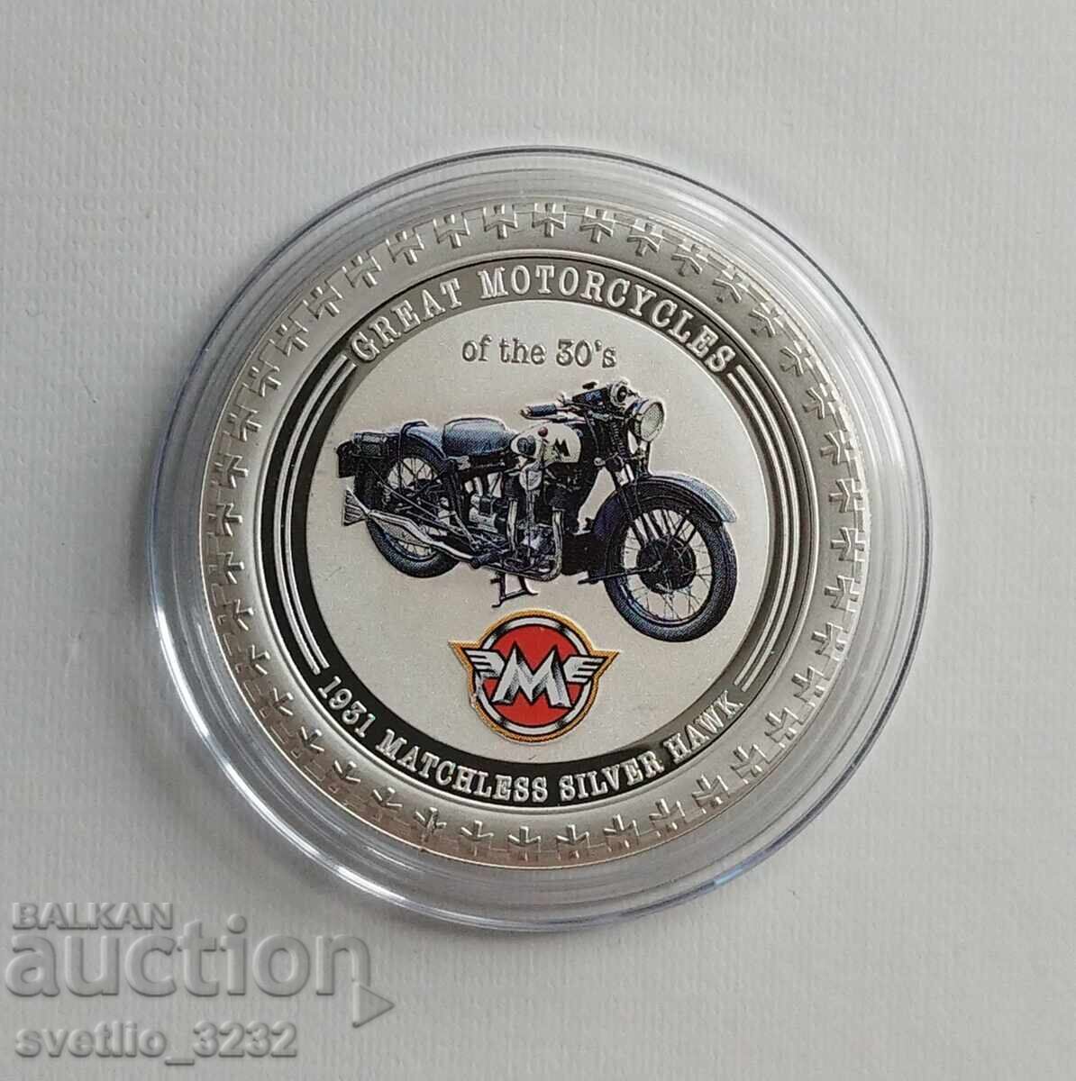 Argint 1 OZ 2007 Motocicletă