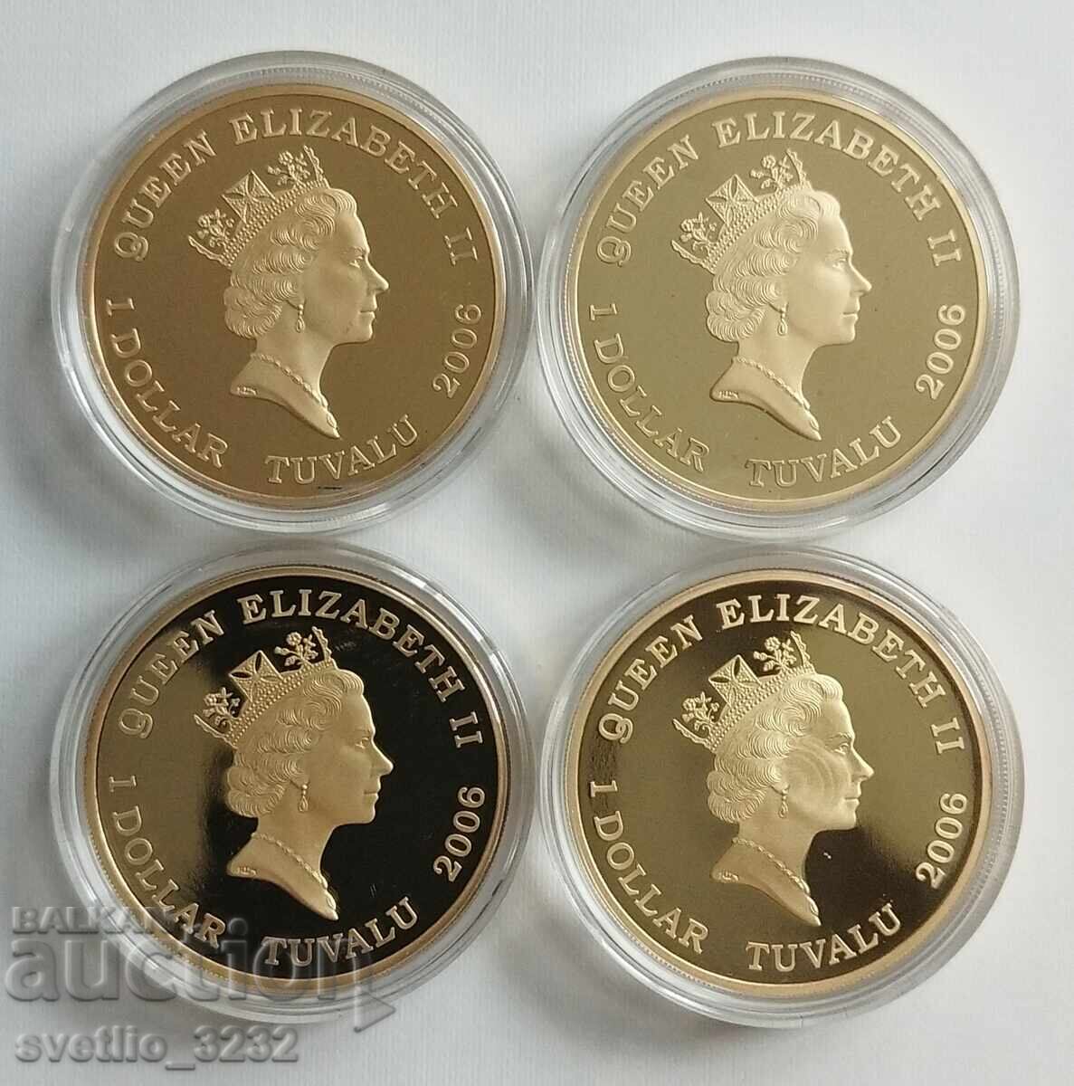 Livrarea Argint 1 OZ 2006 Avioane 4 buc