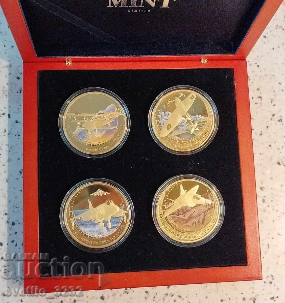 Argint 1 OZ 2006 Avioane 4 buc