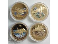 Ασήμι 1 OZ 2006 Αεροπλάνα 4 τμχ