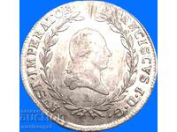 20 kreĭtseri 1809 Austria A - Viena - an rar Patină