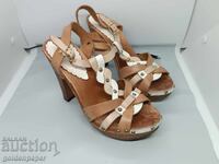 Σαμπό λευκό και καφέ