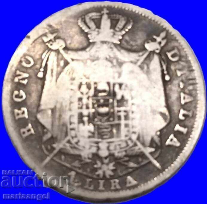 Доставка на Наполеон 1 лира 1810 Италия сребро
