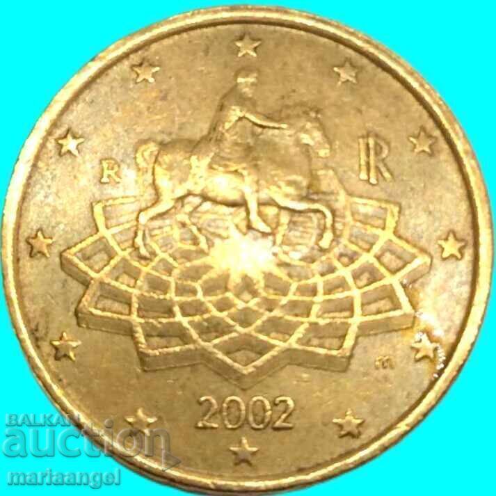 Licitație 50 euro cenți 2002 Italia