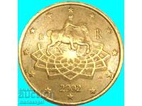 50 euro cents 2002 Italy