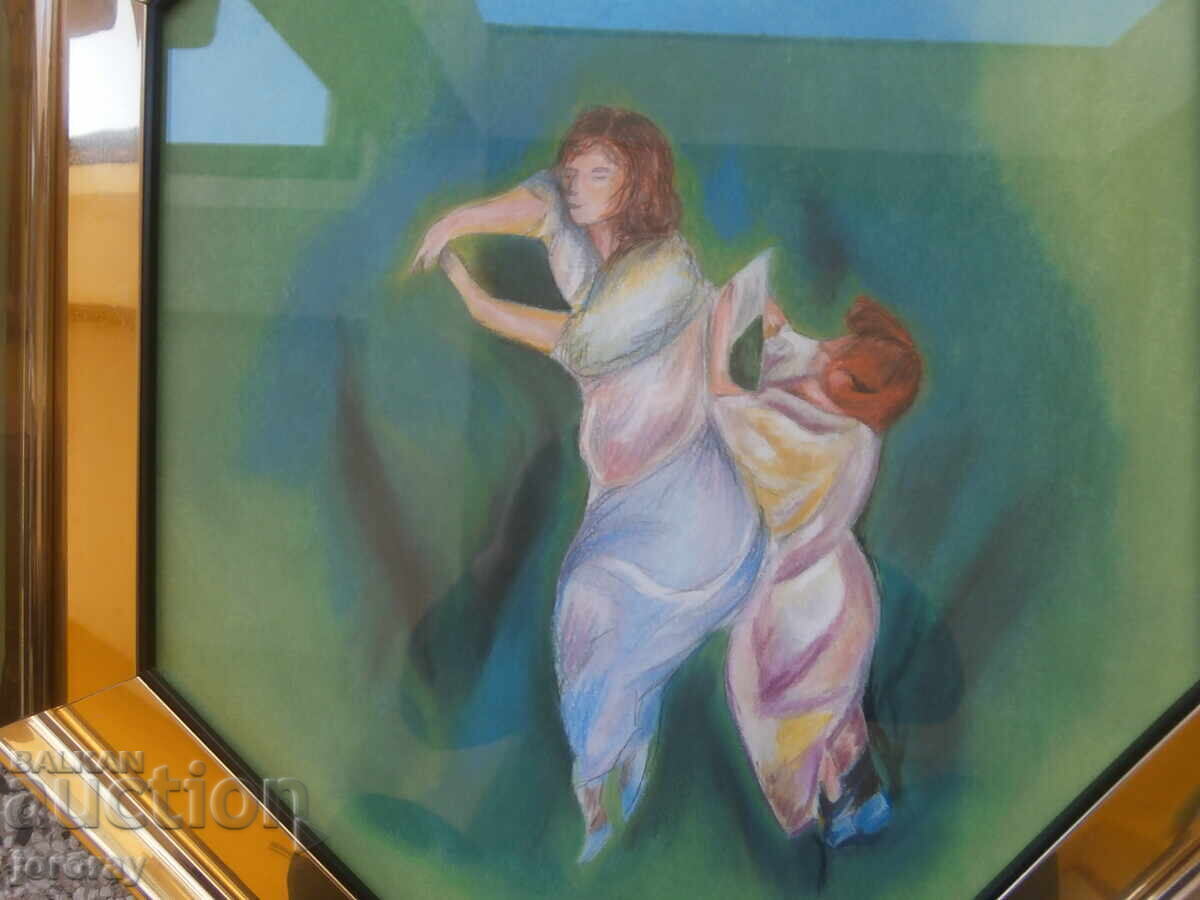 Unique pastel 52x63cm with price € 22.00 | 43.03 BGN