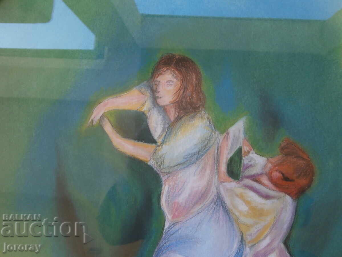 Auction  Unique pastel 52x63cm