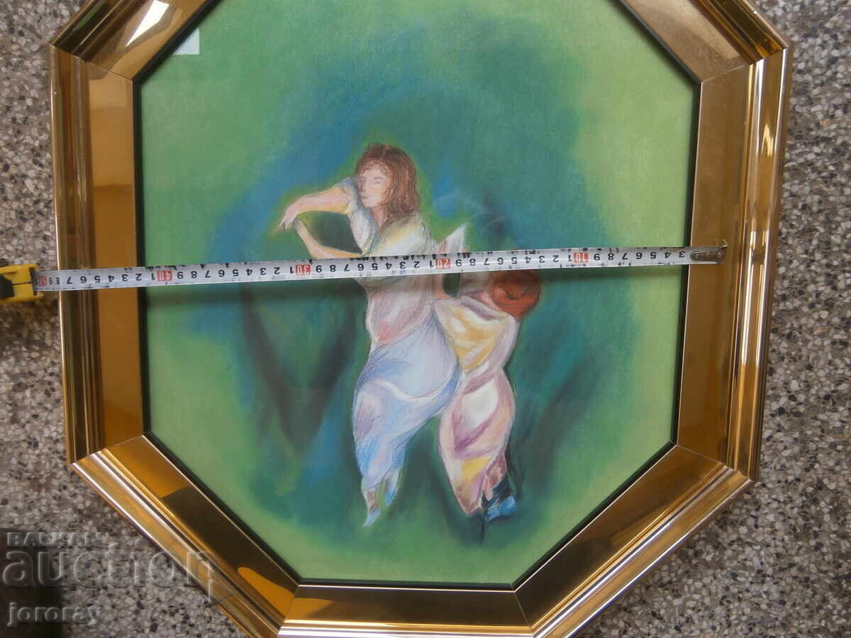Unique pastel 52x63cm - 6